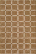 Rofoki Brown Modern Minimalist Handmade Area Rug