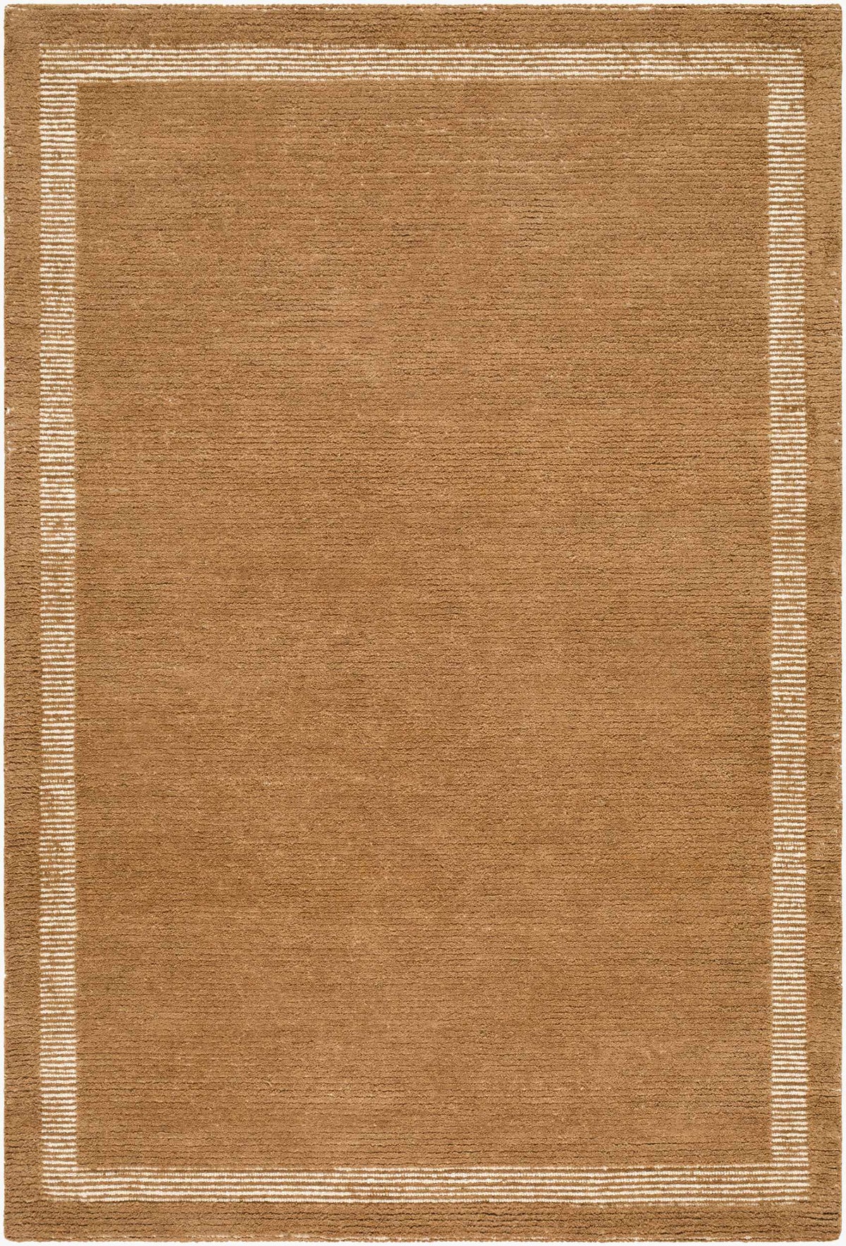 Tufape Brown Modern Minimalist Handmade Area Rug